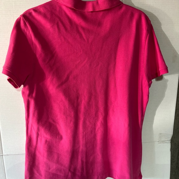 LANDS END (L) PINK SHORT SLEEVE POLO - Picture 2 of 4